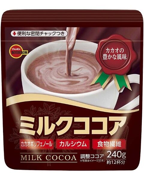 Bourbon Milk Cocoa Какао порошок растворимый, с молоком, мягкая упаковка, 240 гр