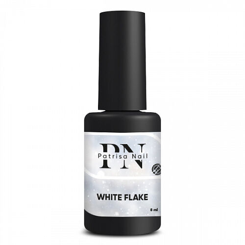 Patrisa Nail White Flake- глянцевый топ с белыми хлопьями без л/с.