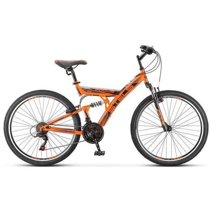 Велосипед 26&quot; Stels Focus V, V030, цвет оранжевый/черный, размер рамы 18&quot;