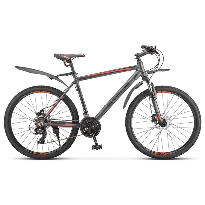 Велосипед 26&quot; Stels Navigator-620 D, V010, цвет антрацитовый, размер 19&quot;