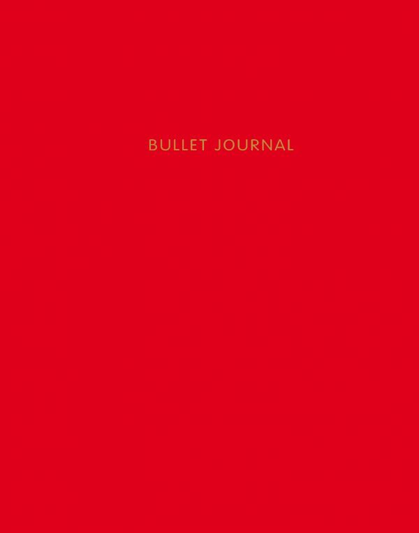 Эксмо Bullet Journal (Алый) 162x210мм, твердая обложка, пружина, блокнот в точку, 120 стр.