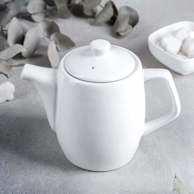СИМА-ЛЕНД Чайник фарфоровый заварочный Wilmax, 650 мл, цвет белый