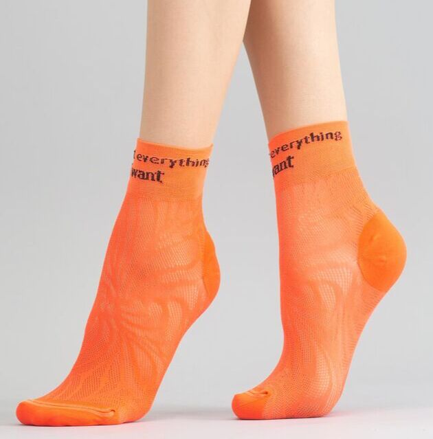 GIULIA Ажурные носки orange neon gul