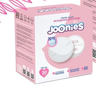 JOONIES Одноразовые вкладыши для груди Joonies, 30 шт.