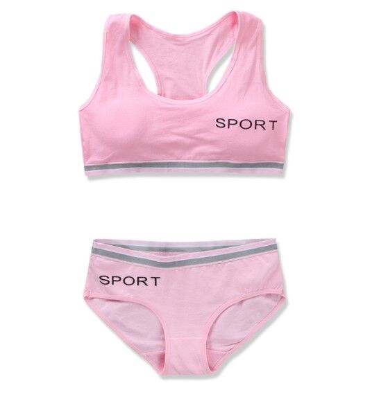 Комплект белья для подростков, надпись &quot;sport&quot;, цвет розовый