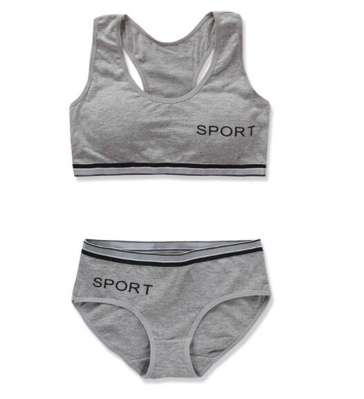 Комплект белья для подростков, надпись &quot;sport&quot;, цвет серый