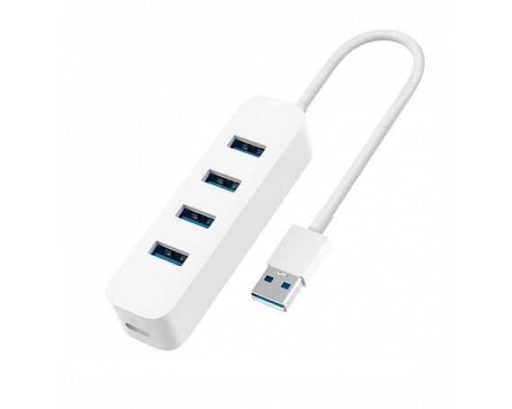 USB HUB Xiaomi Line Splitter USB to USB3.0*4, белый