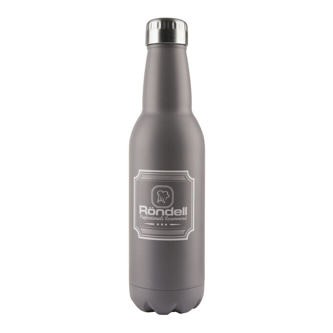 841 Термос 0,75 л Bottle Grey Rondell (GY)
