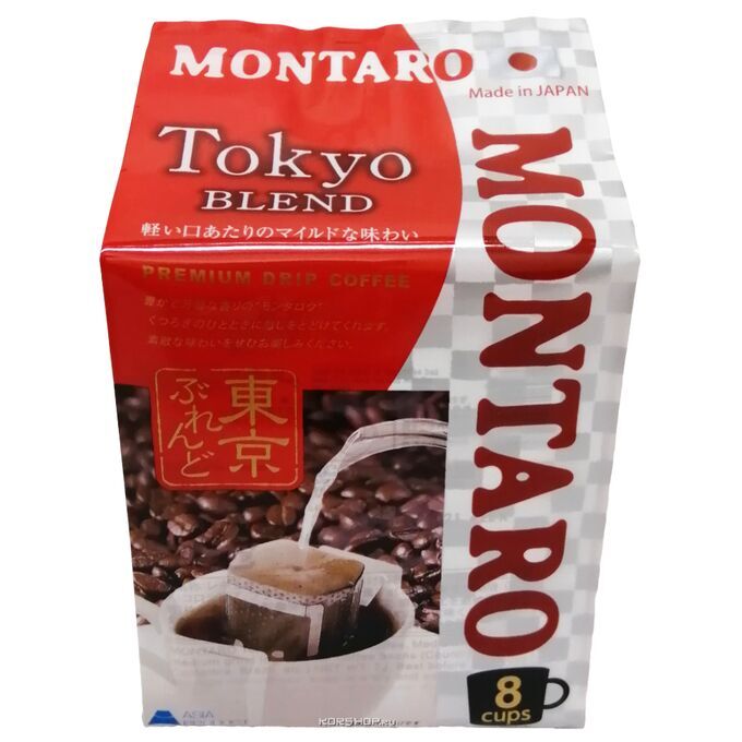 Кофе MONTARO TOKYO BLEND мол, фильтр-пакет 7 гр х 8