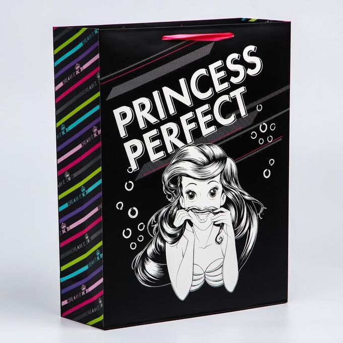 Disney Пакет ламинат вертикальный &quot;Princess perfect&quot;, 31х40х11 см, Принцессы