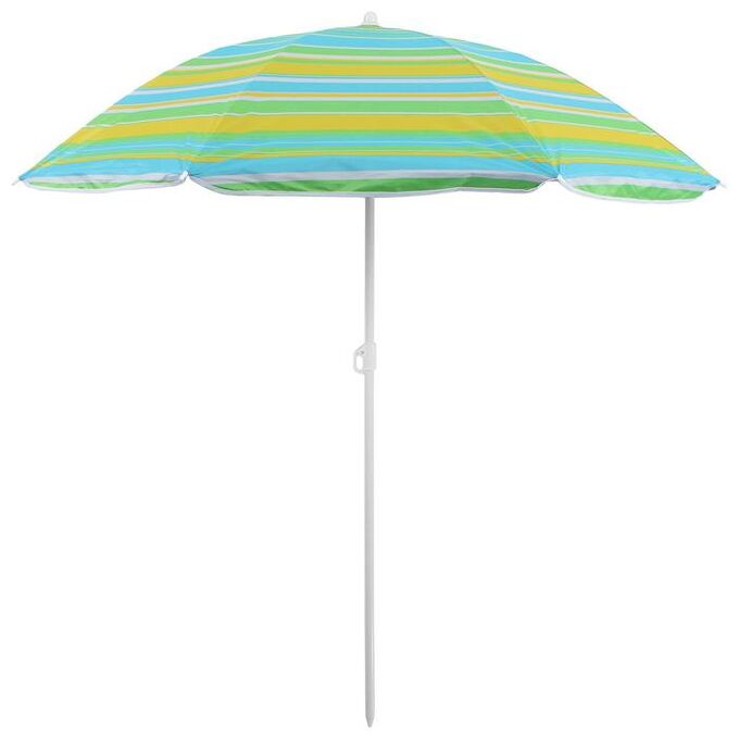 Maclay Зонт пляжный «Модерн» с серебряным покрытием, d=160 cм, h=170 см, МИКС