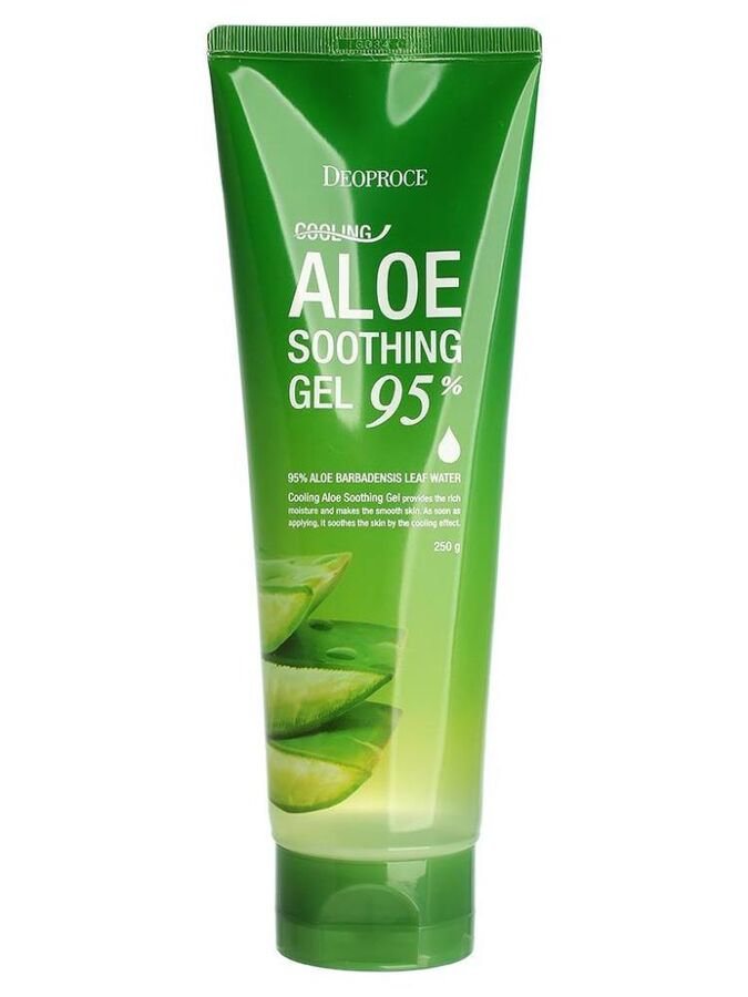 Deoproce Cooling Aloe Soothing Gel 95% Охлаждающий успокаивающий гель с 95% алоэ вера, 250гр