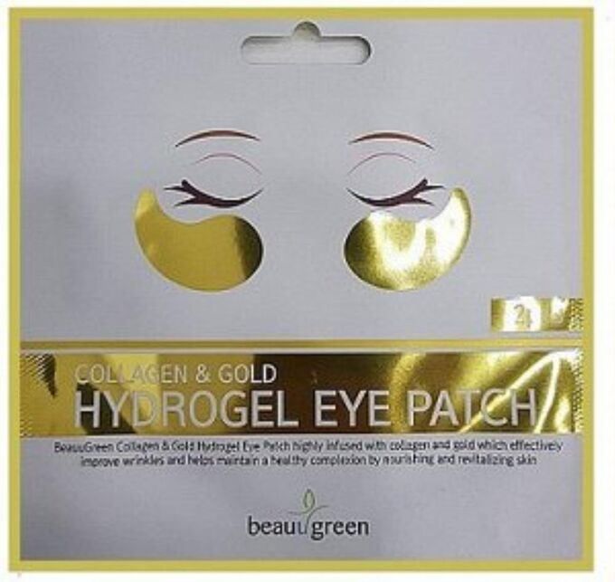 BeauuGreen Collagen Gold Hydrogel Eye Patch  Омолаживающие гидрогелевые патчи с золотом и коллагеном