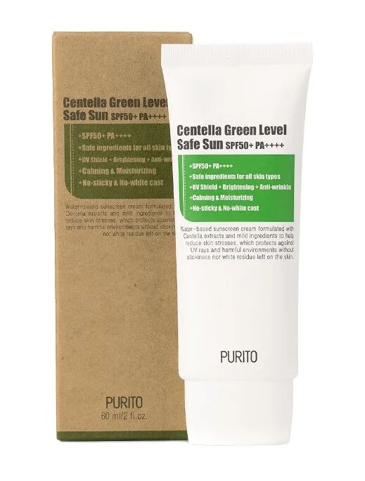 ENOUGH PURITO SPF50 Крем солнцезащитный  &quot;Центелла&quot; Centella Green Level Safe Sun, 60м