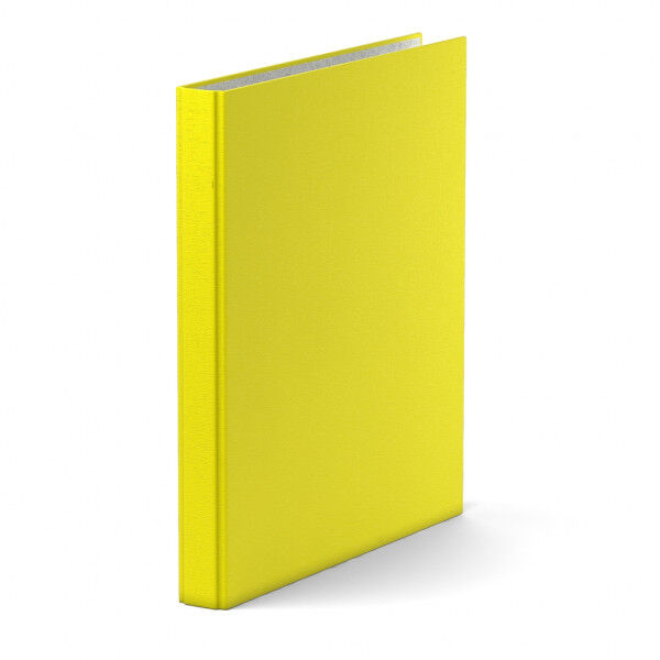 Папка 2 кольца 35мм картон &quot;ErichKrause Neon&quot; желтый 1/4 арт. ЕК-39058