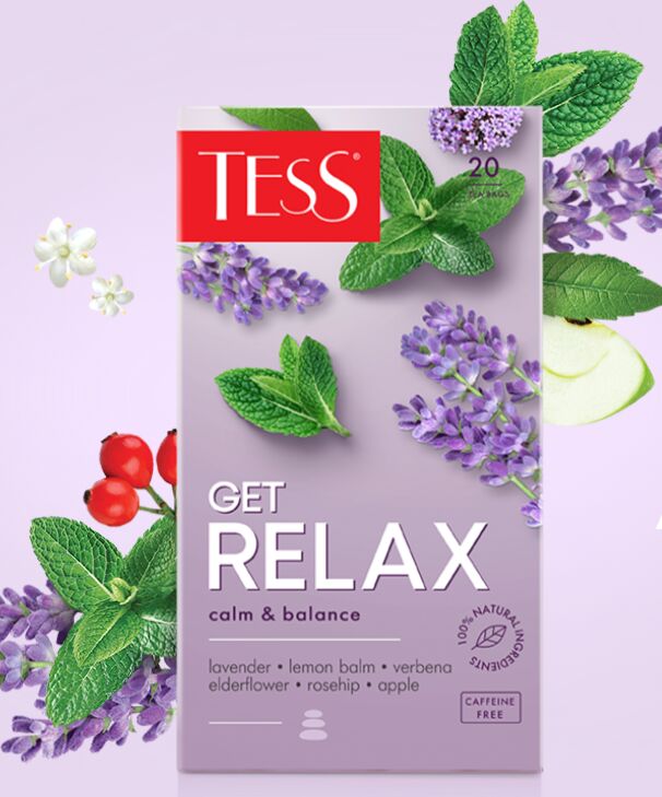 TESS Чай Тесс Get RELAX  tea 20 пакетиков