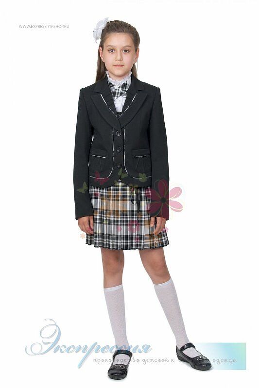 Школьный костюм четверка для девочки 170-10