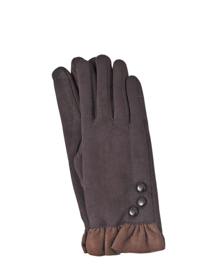 Перчатки женские коричневые ЛО-231