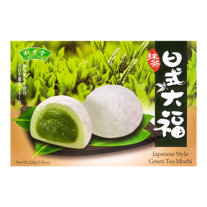 BAMBOO HOUSE Японское рисовое пирожное моти &quot;Зеленый чай&quot; 6 шт 210г 1/24 Тайвань