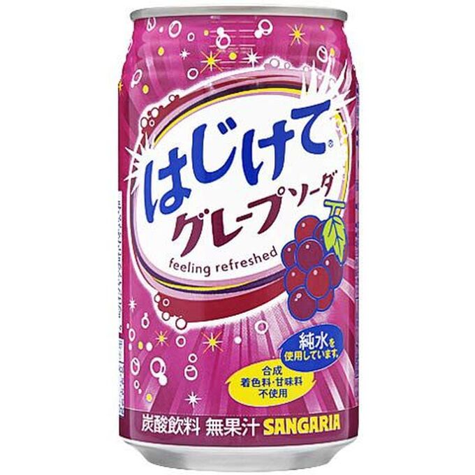 SANGARIA Сангария лимонад со вкусом винограда 350мл 1/24 (Япония)