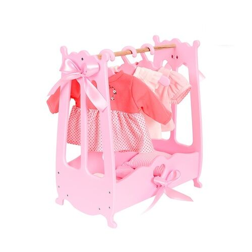 Вешалка (шкаф) для кукольной одежды  &quot;Diamond princess&quot; цв.розовый