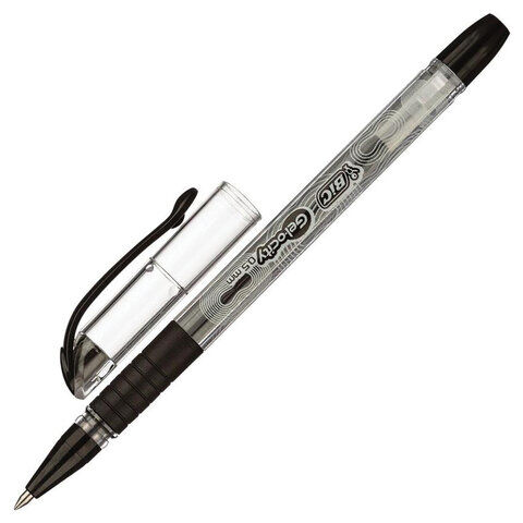 Ручка гелевая с грипом BIC &quot;Gelocity Stic&quot;, ЧЕРНАЯ, узел 0,5 мм, линия письма 0,29 мм, CEL1010266