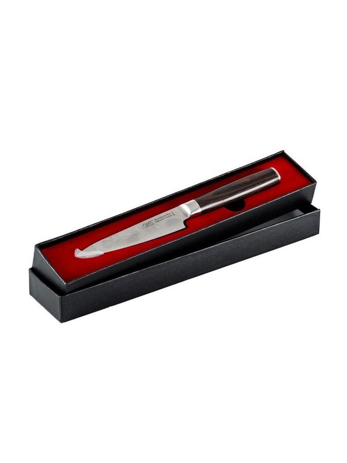 8420 GIPFEL Нож универсальный AKITA 11,0см/2,5мм Материал: Лезвие: Дамасская сталь VG10, Ручка: высокого класса Pakka с тройными заклепками