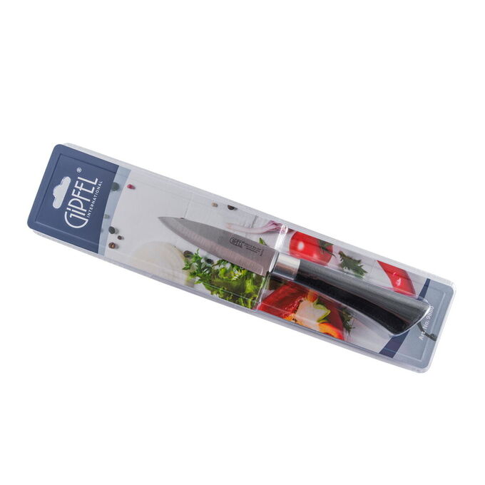 9880 GIPFEL Нож для чистки овощей 9см. Материал лезвия: нерж. сталь 3CR13. Материал ручки: пластик с покрытием &quot;Soft-touch&quot;
