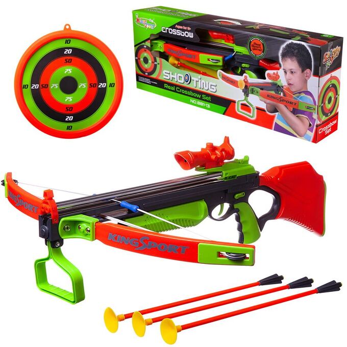 Игровой набор Junfa Арбалет со стрелами и мишенью35