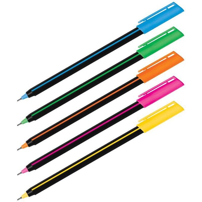 Ручка шариковая Luxor &quot;Stick Soft Touch&quot;, синяя, 0,7мм, корпус ассорти