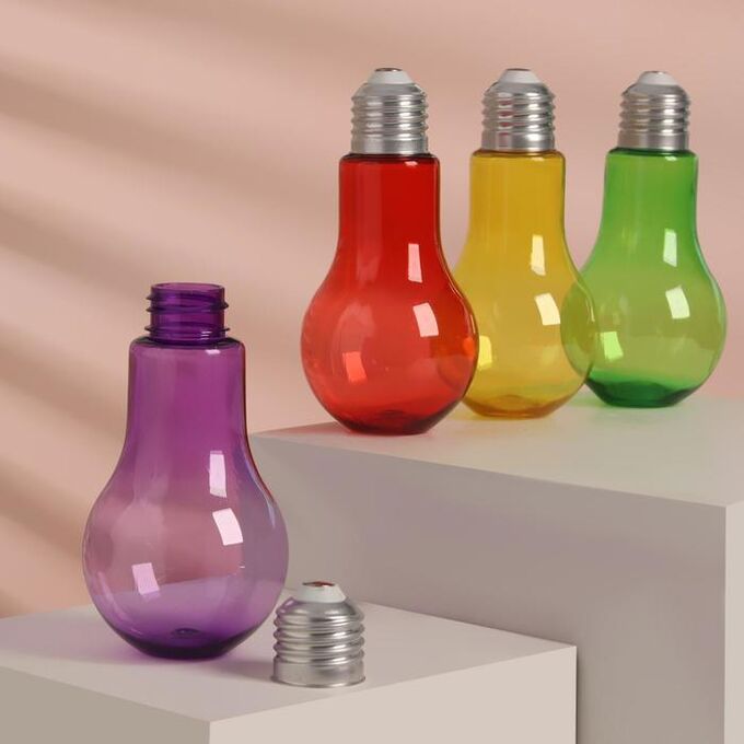 ONLITOP Бутылочка для хранения «Лампочка», 150 мл, цвет МИКС