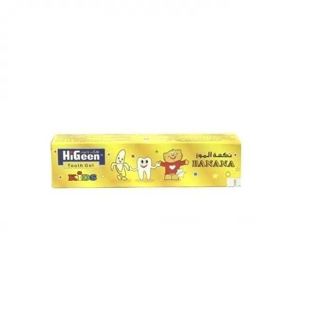 HiGeen зубная гелевая паста для детей «Mido» c ароматом «Банан»60гр