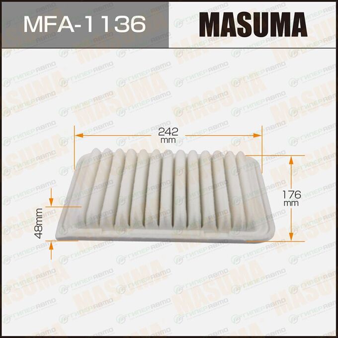 Фильтр воздушный Masuma A-1013, арт. MFA-1136
