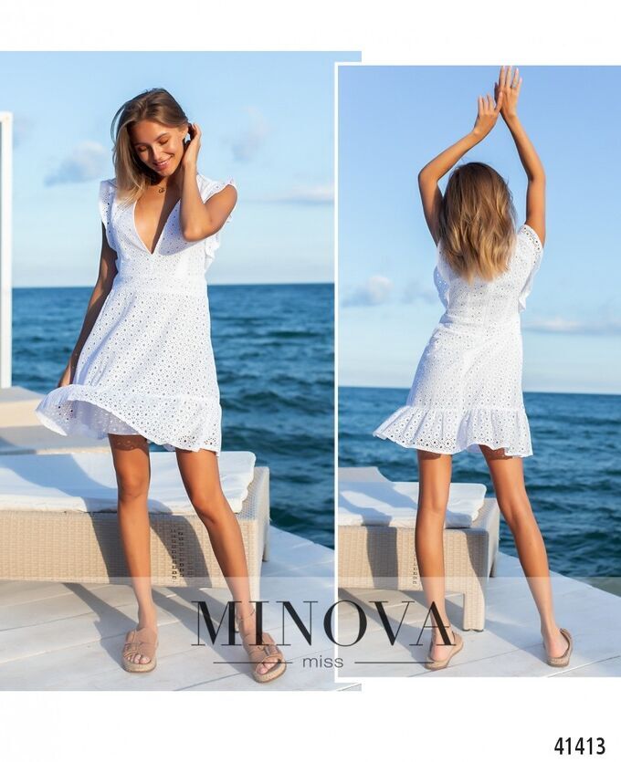 mivova Платье №1333-1-Белый