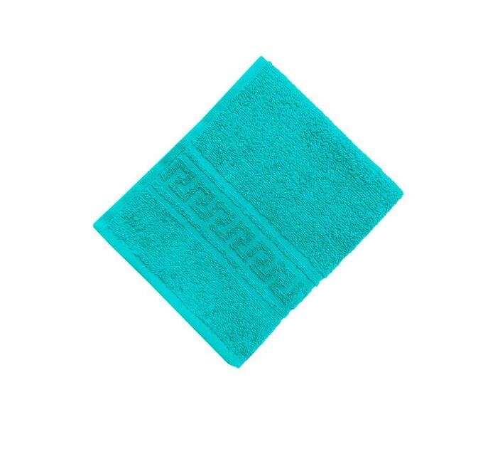 Ивановотекстиль Махровое гладкокрашенное полотенце 40*70 см 380 г/м2 (Сине-зеленый)