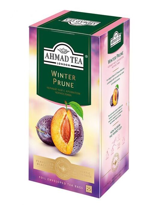 Чай Ахмад &quot;Ahmad Tea&quot; Зимний Чернослив, 25 пак