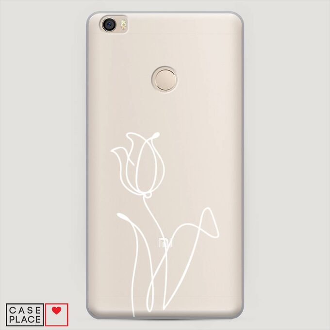 Пластиковый чехол Роза линия на Xiaomi Mi Max