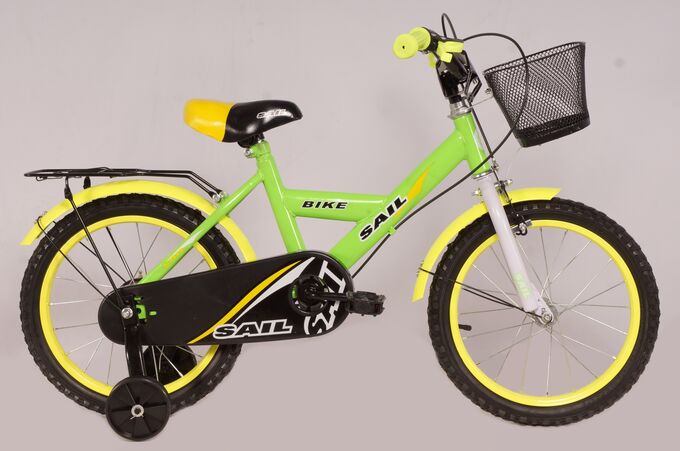 Велосипед детский 2-х колесный SAIL 14 д. HD-026 (15,3) (1/2) зеленый