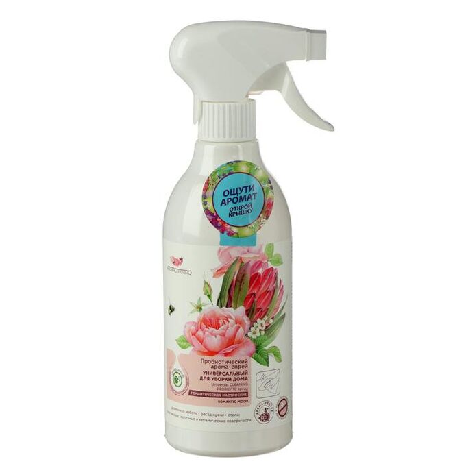 Пробиотический арома-спрей универсальный для уборки дома &quot;Романтическое настроение&quot; 500 мл