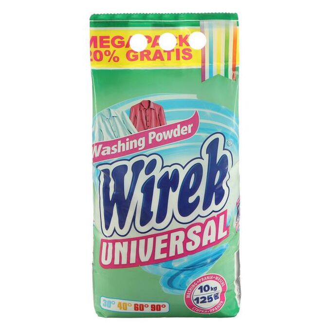 Стиральный порошок Wirek Universal (пакет) 10 кг
