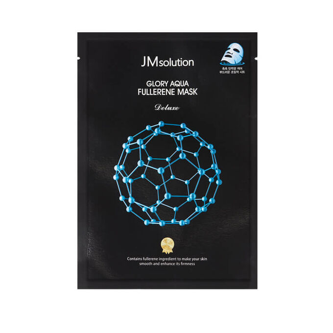 JMsolution Glory Aqua Fullerene Mask Тканевая маска с фуллереном и пептидами для гладкой и упругой кожи