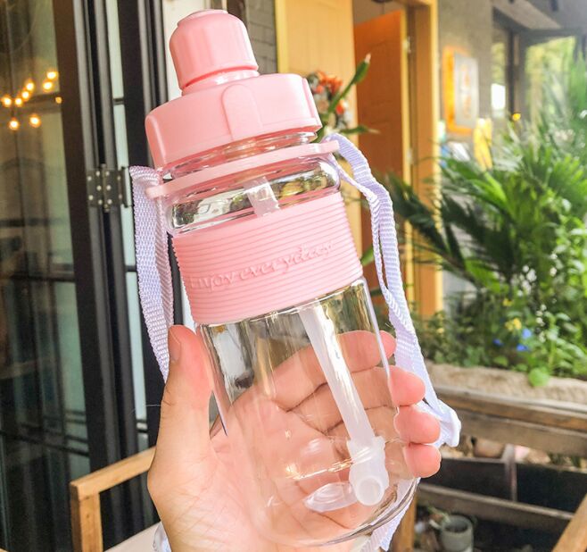 Бутылочка для воды , цвет розовый