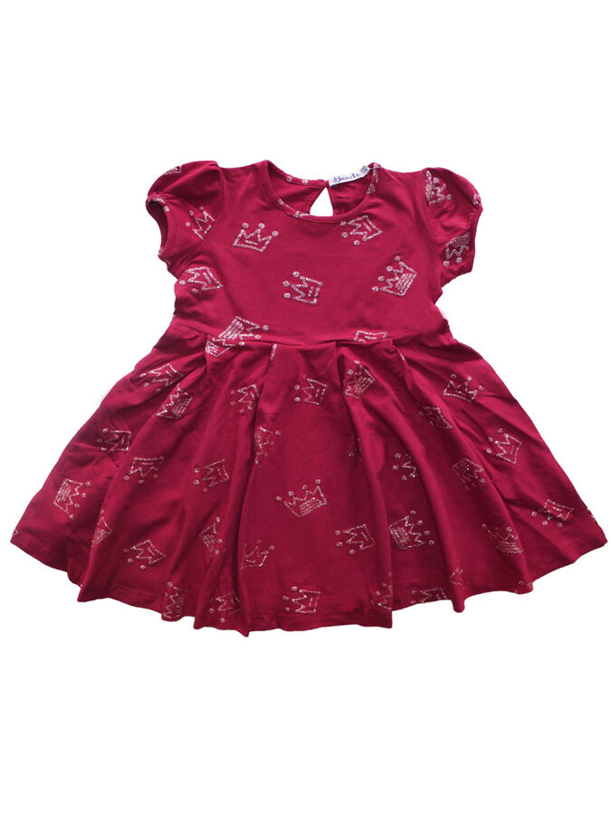 BONITO KIDS Платье для девочки бордовый