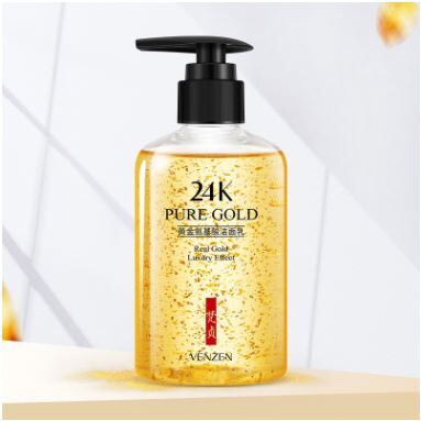 Пенка для глубокого очищения кожи с и био золотом 24к Gold Amino Acid Cleanser 24K Venzen, 200 мл