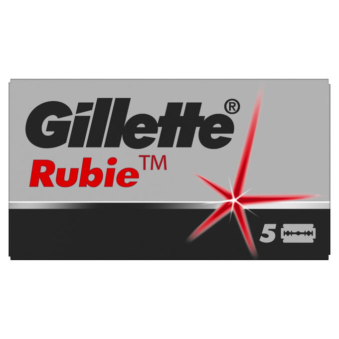 Лезвия двусторонние Gillette Rubie Plus, 5шт