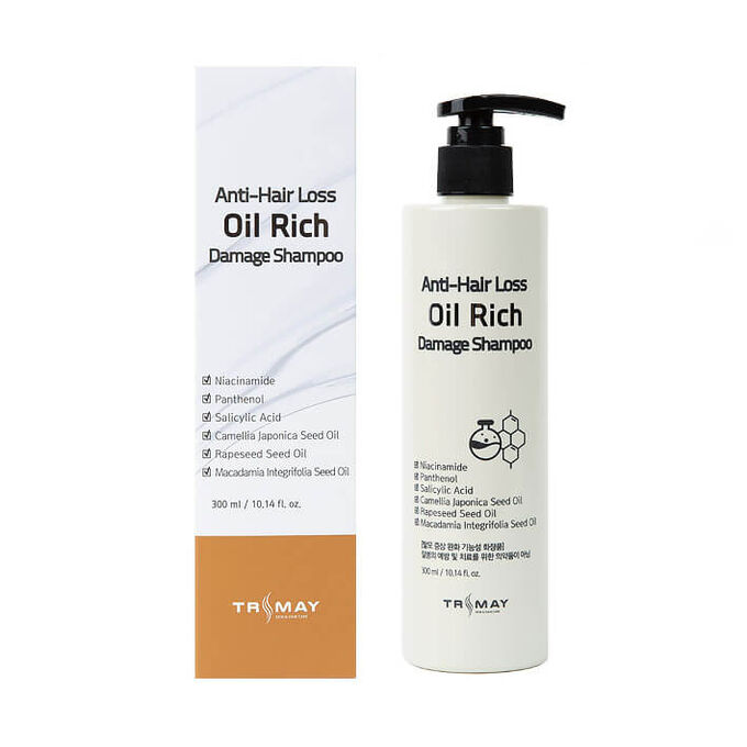 Trimay Питательный шампунь для поврежденных волос  Anti-Hair Loss Oil Rich Damage Shampoo