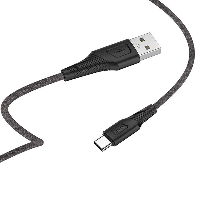Кабель USB - micro USB Hoco X58 Airy silicone (100 см) (black)