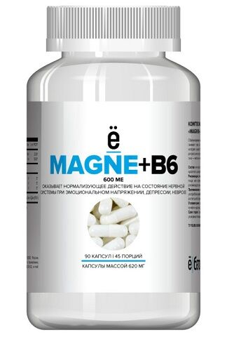 Мёд и конфитюр Магний и витамин Б6 Mаgne+B6 Ёбатон 90 капс.
