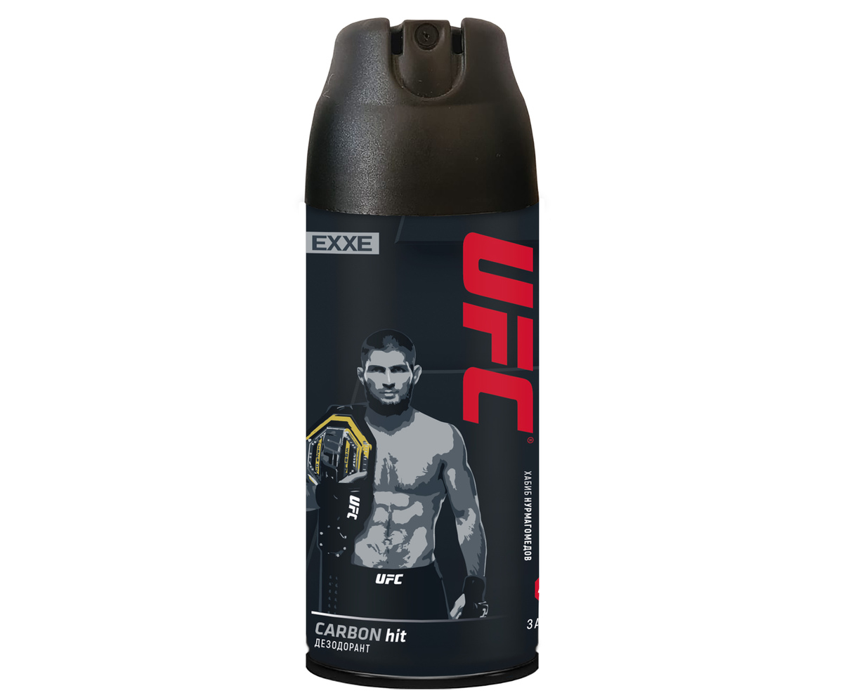 UFC x EXXE дезодорант защита 48ч Carbon hit 150 мл LE спрей (Хабиб Нурмагомедов)