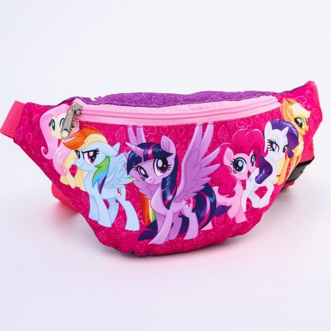 Hasbro Cумка на пояс My Little Pony , 25*6*13, отд на молн, без подклада, малиновый